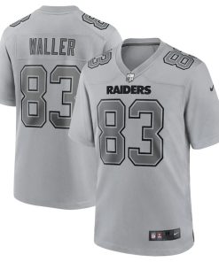 Las Vegas Raiders #83 Darren Waller Men's Gray Atmosphere Fashion Game Jersey