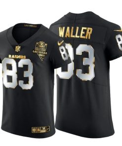 Las Vegas Raiders #83 Darren Waller Men's Nike Black Edition Vapor Untouchable Elite NFL Jersey