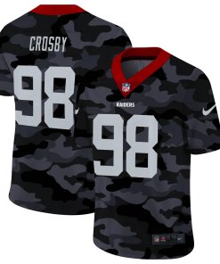 Las Vegas Raiders #98 Maxx Crosby Men's Nike 2020 Black CAMO Vapor Untouchable Limited Stitched NFL Jersey