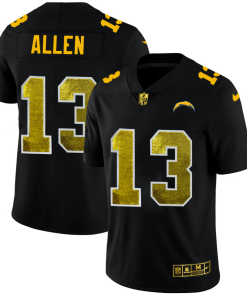 Los Angeles Chargers #13 Keenan Allen Men's Black Nike Golden Sequin Vapor Limited NFL Jersey
