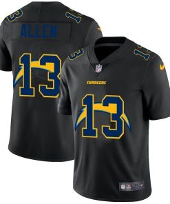 Los Angeles Chargers #13 Keenan Allen Men's Nike Team Logo Dual Overlap Limited NFL Jersey Black