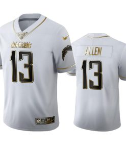 Los Angeles Chargers #13 Keenan Allen Men's Nike White Golden Edition Vapor Limited NFL 100 Jersey