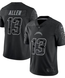 Los Angeles Chargers #13 Keenan Allen Black Men's Nike NFL Black Reflective Limited Jersey