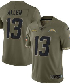 Los Angeles Chargers #13 Keenan Allen Nike Men's 2022 Salute To Service Limited Jersey - Olive