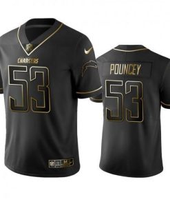 Los Angeles Chargers #53 Mike Pouncey Men's Stitched NFL Vapor Untouchable Limited Black Golden Jersey Men's