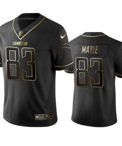 Los Angeles Chargers #83 Vince Mayle Men's Stitched NFL Vapor Untouchable Limited Black Golden Jersey Men's