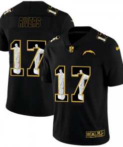 Los Angeles Los Angeles Chargers #17 Philip Rivers Men's Nike Carbon Black Vapor Cristo Redentor Limited NFL Jersey Men's