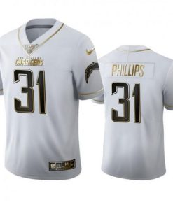 Los Angeles Los Angeles Chargers #31 Adrian Phillips Men's Nike White Golden Edition Vapor Limited NFL 100 Jersey Men's