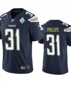 Los Angeles Los Angeles Chargers #31 Adrian Phillips Navy 60th Anniversary Vapor Limited NFL Jersey Men's