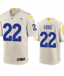 Los Angeles Los Angeles Rams #22 David Long Men's Nike Game NFL Jersey - Bone Men's