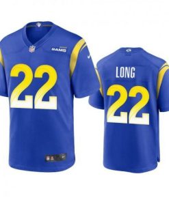 Los Angeles Los Angeles Rams #22 David Long Men's Nike Game NFL Jersey - Royal Men's