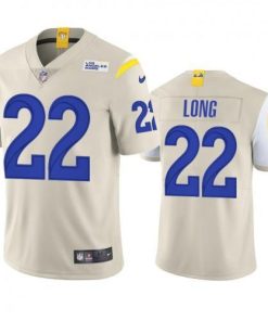Los Angeles Los Angeles Rams #22 David Long Men's Nike Vapor Limited NFL Jersey - Bone Men's