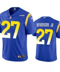 Los Angeles Los Angeles Rams #27 Darrell Henderson Jr. Men's Nike Vapor Limited NFL Jersey - Royal Men's