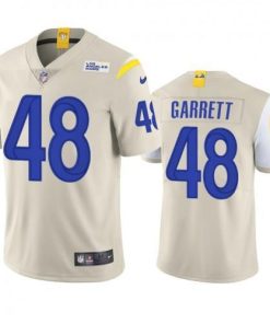 Los Angeles Los Angeles Rams #48 Chris Garrett Men's Nike Vapor Limited NFL Jersey - Bone Men's