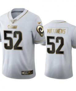 Los Angeles Los Angeles Rams #52 Clay Matthews Men's Nike White Golden Edition Vapor Limited NFL 100 Jersey Men's
