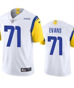 Los Angeles Los Angeles Rams #71 Bobby Evans Men's Nike Alternate Vapor Limited NFL Jersey - White Men's