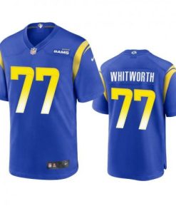 Los Angeles Los Angeles Rams #77 Andrew Whitworth Men's Nike Game NFL Jersey - Royal Men's