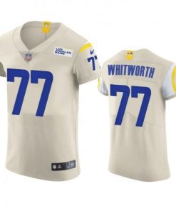 Los Angeles Los Angeles Rams #77 Andrew Whitworth Men's Nike Vapor Elite Player NFL Jersey - Bone Men's