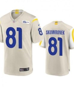 Los Angeles Los Angeles Rams #81 Ben Skowronek Men's Nike Game NFL Jersey - Bone Men's