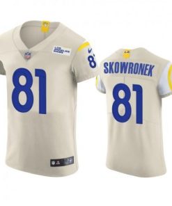 Los Angeles Los Angeles Rams #81 Ben Skowronek Men's Nike Vapor Elite Player NFL Jersey - Bone Men's