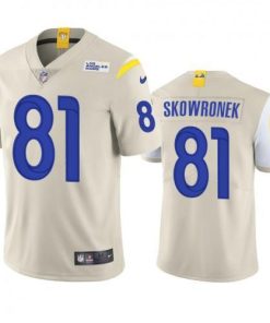 Los Angeles Los Angeles Rams #81 Ben Skowronek Men's Nike Vapor Limited NFL Jersey - Bone Men's