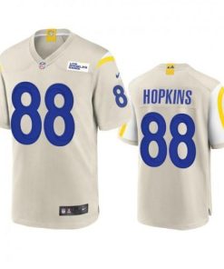 Los Angeles Los Angeles Rams #88 Brycen Hopkins Men's Nike Game NFL Jersey - Bone Men's