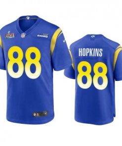 Los Angeles Los Angeles Rams #88 Brycen Hopkins Men's Super Bowl LVI Patch Nike Game NFL Jersey - Royal Men's