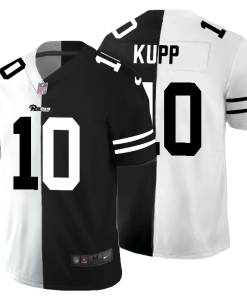 Los Angeles Rams #10 Cooper Kupp Men's Black V White Peace Split Nike Vapor Untouchable Limited NFL Jersey