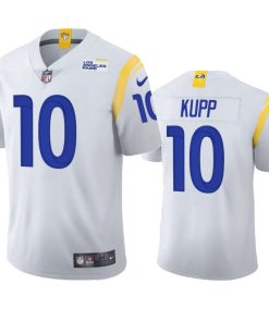 Los Angeles Rams #10 Cooper Kupp Men's Nike 2021 Vapor Limited NFL Jersey - White