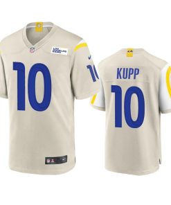 Los Angeles Rams #10 Cooper Kupp Men's Nike Game NFL Jersey - Bone