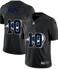 Los Angeles Rams #10 Cooper Kupp Men's Nike Team Logo Dual Overlap Limited NFL Jersey Black