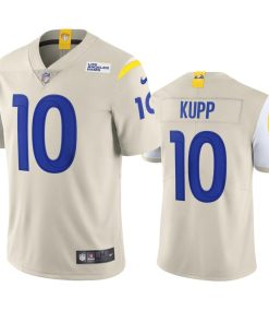 Los Angeles Rams #10 Cooper Kupp Men's Nike Vapor Limited NFL Jersey - Bone