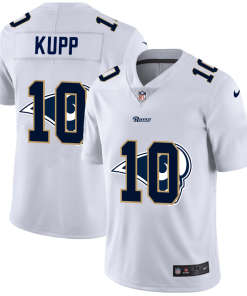 Los Angeles Rams #10 Cooper Kupp White Men's Nike Team Logo Dual Overlap Limited NFL Jersey