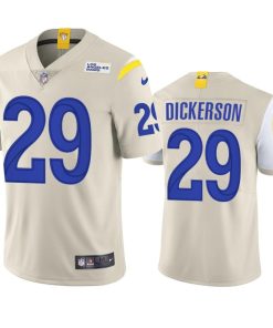 Los Angeles Rams #29 Eric Dickerson Men's Nike Vapor Limited NFL Jersey - Bone