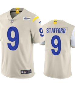 Los Angeles Rams #9 Matthew Stafford Men's Nike Vapor Limited NFL Jersey - Bone