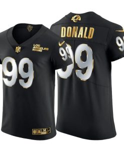 Los Angeles Rams #99 Aaron Donald Men's Nike Black Edition Vapor Untouchable Elite NFL Jersey