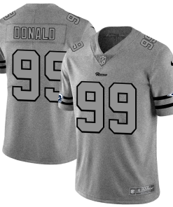Los Angeles Rams #99 Aaron Donald Men's Nike Gray Gridiron II Vapor Untouchable Limited NFL Jersey