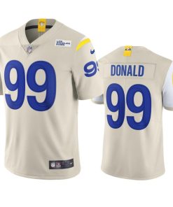 Los Angeles Rams #99 Aaron Donald Men's Nike Vapor Limited NFL Jersey - Bone