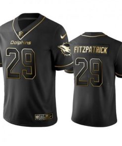 Miami Dolphins #29 Minkah Fitzpatrick Men's Stitched NFL Vapor Untouchable Limited Black Golden Jersey Men's