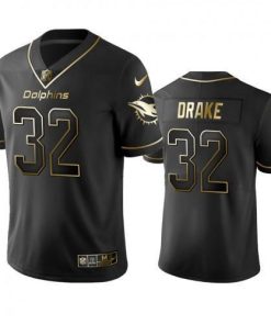 Miami Dolphins #32 Kenyan Drake Men's Stitched NFL Vapor Untouchable Limited Black Golden Jersey Men's