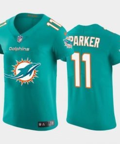 Miami Miami Dolphins #11 DeVante Parker Aqua Green Men's Nike Big Team Logo Elite NFL Jersey Men's