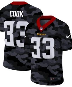 Minnesota Minnesota Vikings #33 Dalvin Cook Men's Nike 2020 Black CAMO Vapor Untouchable Limited Stitched NFL Jersey Men's