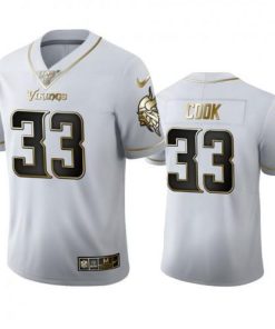 Minnesota Minnesota Vikings #33 Dalvin Cook Men's Nike White Golden Edition Vapor Limited NFL 100 Jersey Men's