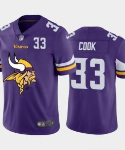 Minnesota Minnesota Vikings #33 Dalvin Cook Purple Men's Nike Big Team Logo Player Vapor Limited NFL Jersey Men's