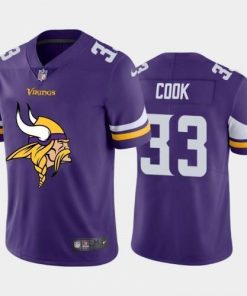 Minnesota Minnesota Vikings #33 Dalvin Cook Purple Men's Nike Big Team Logo Vapor Limited NFL Jersey Men's