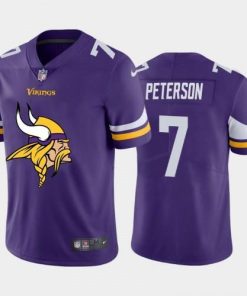 Minnesota Minnesota Vikings #7 Patrick Peterson Purple Men's Nike Big Team Logo Vapor Limited NFL Jersey Men's