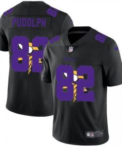 Minnesota Minnesota Vikings #82 Kyle Rudolph Men's Nike Team Logo Dual Overlap Limited NFL Jersey Black Men's