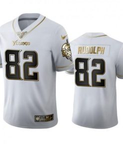 Minnesota Minnesota Vikings #82 Kyle Rudolph Men's Nike White Golden Edition Vapor Limited NFL 100 Jersey Men's