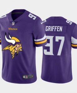 Minnesota Minnesota Vikings #97 Everson Griffen Purple Men's Nike Big Team Logo Vapor Limited NFL Jersey Men's