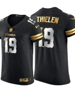 Minnesota Vikings #19 Adam Thielen Men's Nike Black Edition Vapor Untouchable Elite NFL Jersey